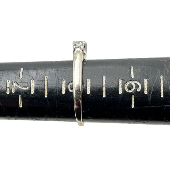 Estate MagicGlo 14K Yellow Gold 3 Stone Diamond Ring Size 8 Vintage Anniversary - Picture 7 of 8